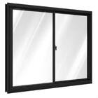 Janela De Alumínio 02 Folhas Branco Classic Com Vidro Fume -