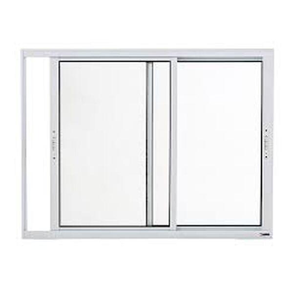 Janela De Alumínio 02 Folhas Maxx Branca - 1,20x1,20m