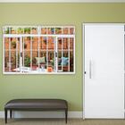 Janela De Alumínio 04 Folhas C/basc E Grade Branca-100x100