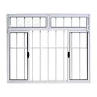 Janela De Alumínio 04 Folhas C/basc E Grade Branca-100x120