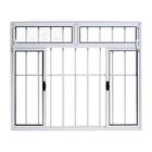 Janela De Alumínio 04 Folhas C/basc E Grade Branca-120x200