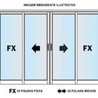 Janela De Alumínio 04 Folhas Classic Branca - 100x120