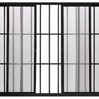 Janela De Alumínio 04 Folhas Com Grade Preto - 120x200