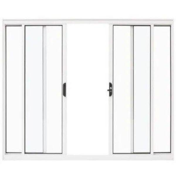 Janela De Alumínio 04 Folhas Fit Branca - 100x150