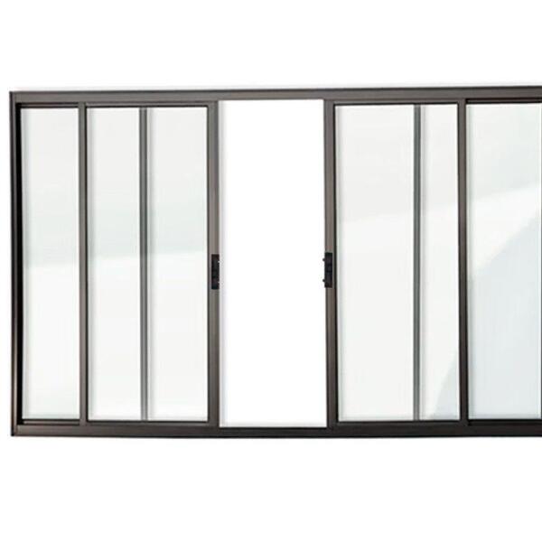 Janela De Alumínio 04 Folhas Fit Preto - 100x150