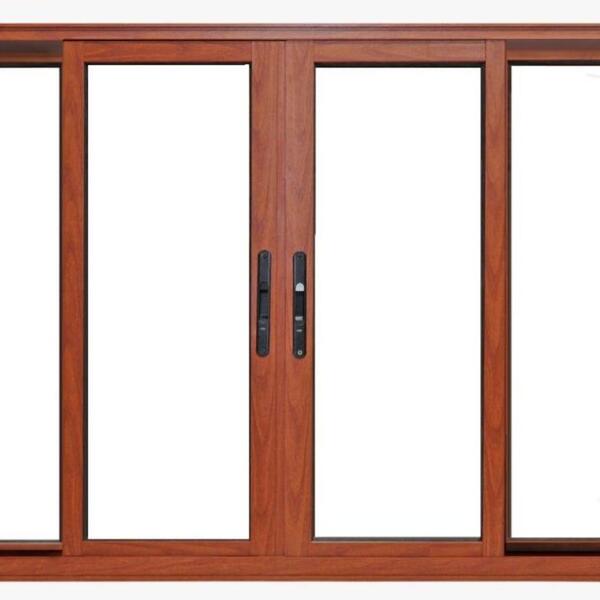 Janela De Alumínio 04 Folhas Madeirado Maxx - 100x120