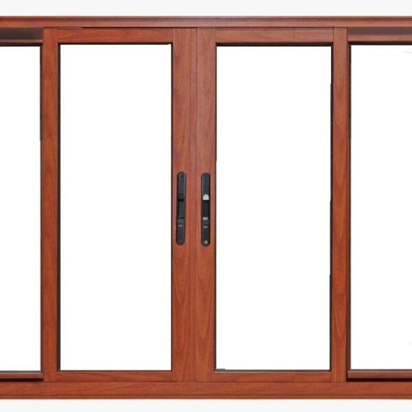 Janela De Alumínio 04 Folhas Madeirado Maxx - 100x160