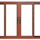 Janela De Alumínio 04 Folhas Madeirado Maxx - 100x200