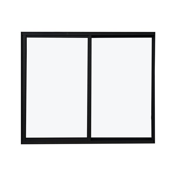 Janela De Alumínio 100x100cm 2 Folhas Fortline Atlântica Preto