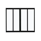 Janela De Alumínio 100x150cm 4 Folhas Fortline Atlântica Preto