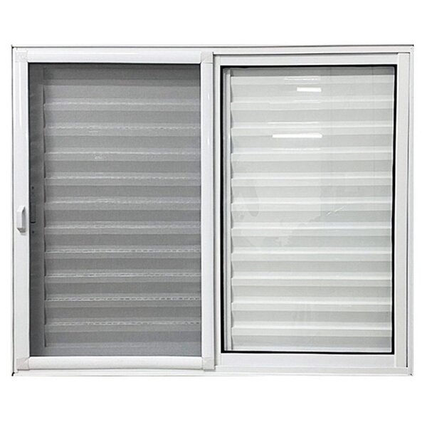 Janela De Alumínio  Veneziana 3 Folhas Com Tela Mosquiteira