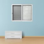 Janela De Alumínio  Veneziana 3 Folhas Com Tela Mosquiteira