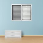 Janela De Alumínio  Veneziana 3 Folhas Com Tela Mosquiteira