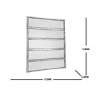 Janela De Alumínio Basculante 100x100cm 1 Secção 5 Básculas E