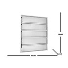 Janela De Aluminio Basculante 100x40cm Ecosul Esquadrisul Bra