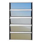 Janela De Alumínio Basculante 100x40cm Vidro Espelhado Master