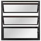 Janela De Aluminio Basculante 1°seção Linha Leve Preto