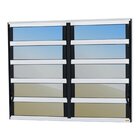 Janela De Alumínio Basculante 2 Seções 100x120cm Vidro Espelh