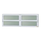 Janela De Alumínio Basculante 2 Seções 40x120cm Vidro Mini Bo