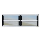 Janela De Alumínio Basculante 2 Seções 40x150cm Vidro Espelha