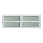 Janela De Alumínio Basculante 2 Seções 40x200cm Vidro Mini Bo