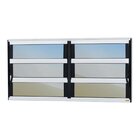 Janela De Alumínio Basculante 2 Seções 60x120cm Vidro Espelha