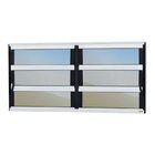 Janela De Alumínio Basculante 2 Seções 60x240cm Vidro Espelha