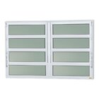 Janela De Alumínio Basculante 2 Seções 80x120cm Vidro Mini Bo