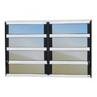 Janela De Alumínio Basculante 2 Seções 80x240cm Vidro Espelha