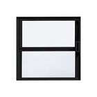 Janela De Alumínio Basculante 40x40cm Fortline Atlântica Preta