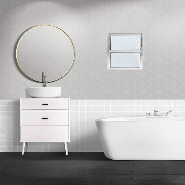 Janela De Alumínio Basculante 40x40cm Natural Brilhante Linha