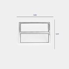 Janela De Alumínio Basculante 40x60cm Natural Brilhante Linha