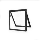 Janela De Aluminio Basculante 50x50cm Soft Preto