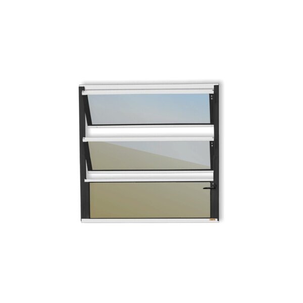 Janela De Alumínio Basculante 60x100cm Vidro Espelhado Plus B