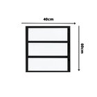 Janela De Alumínio Basculante 60x40cm Fortline Atlântica Preto