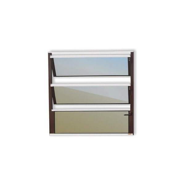 Janela De Alumínio Basculante 60x40cm Vidro Espelhado Plus Br