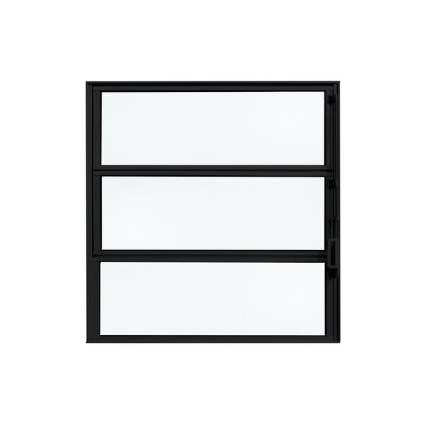 Janela De Alumínio Basculante 60x60cm Fortline Atlântica Preto