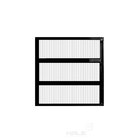 Janela De Alumínio Basculante 60x60cm Hale Esquadrias Preto