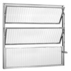 Janela De Alumínio Basculante 60x80cm 1 Secção 3 Básculas Eco