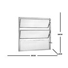 Janela De Alumínio Basculante 60x80cm 1 Secção 3 Básculas Eco