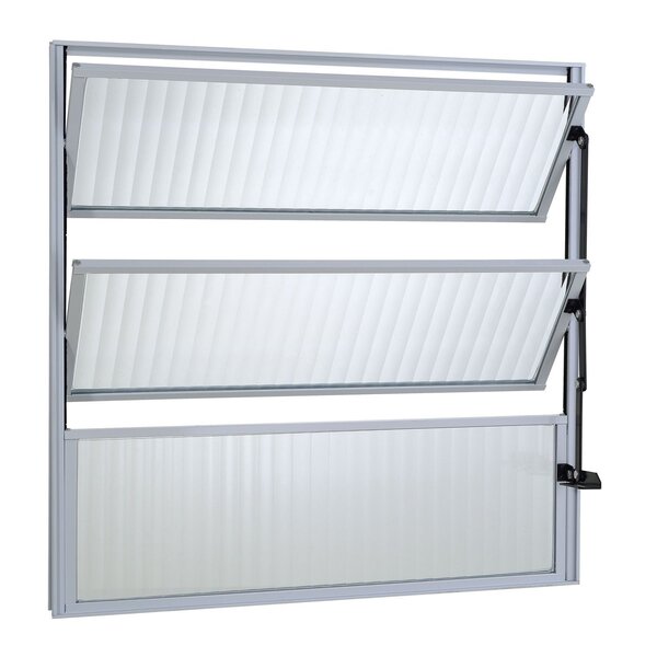 Janela De Alumínio Basculante 60x80cm 1 Secção 3 Básculas Eco