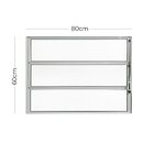 Janela De Alumínio Basculante 60x80cm Fortline Atlântica Bran