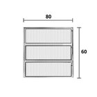 Janela De Alumínio Basculante 60x80cm Hale Esquadrias Branco