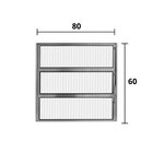 Janela De Alumínio Basculante 60x80cm Hale Esquadrias Brilhan