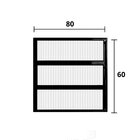 Janela De Alumínio Basculante 60x80cm Hale Esquadrias Preto