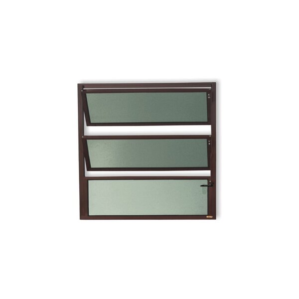 Janela De Alumínio Basculante 60x80cm Vidro Mini Boreal Plus