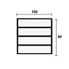 Janela De Alumínio Basculante 80x100cm Hale Esquadrias Preto