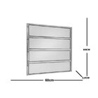 Janela De Aluminio Basculante 80x60cm Ecosul Natural