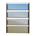 Janela De Alumínio Basculante 80x60cm Vidro Espelhado Master