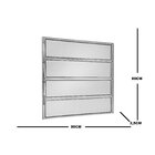 Janela De Alumínio Basculante 80x80cm 1 Secção 4 Básculas Eco